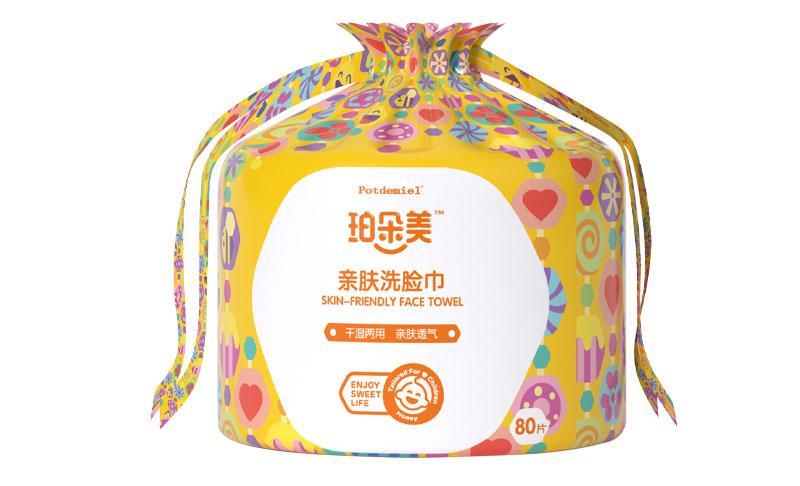 珀朵美亲肤绵柔巾 80抽